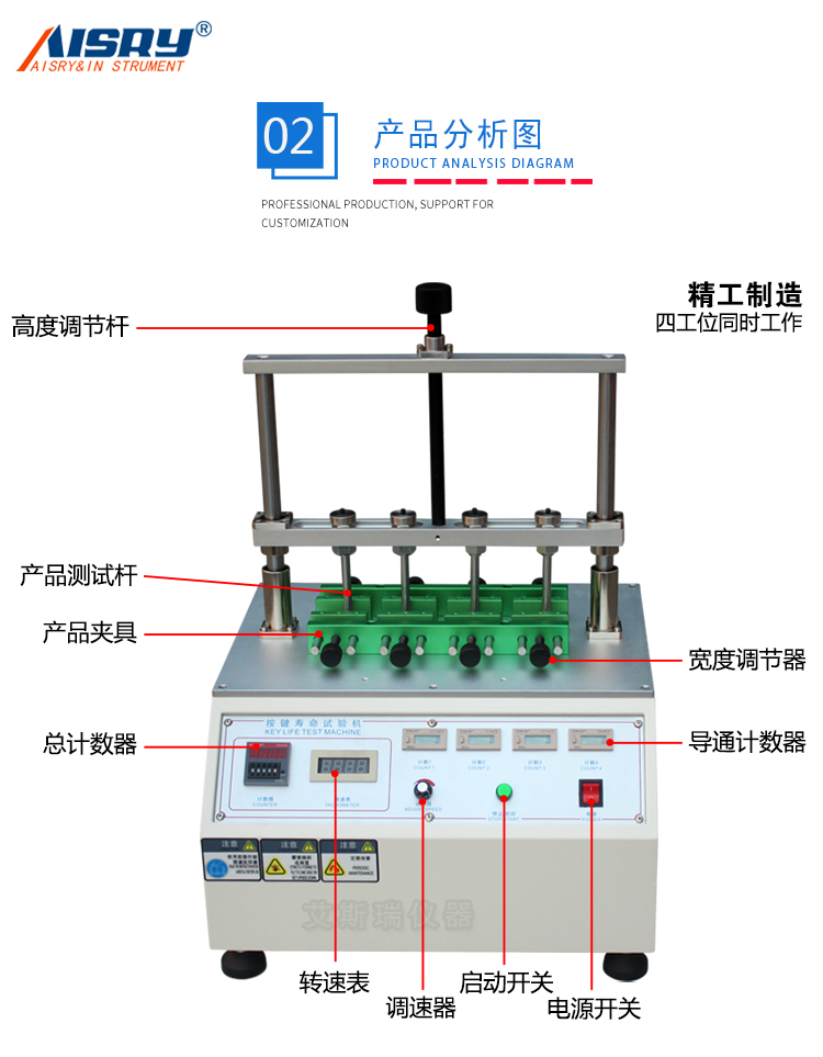 按鍵壽命試驗(yàn)機(jī)